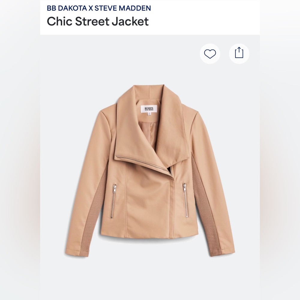 Steve Madden Tan Chic Women's Street Jacket